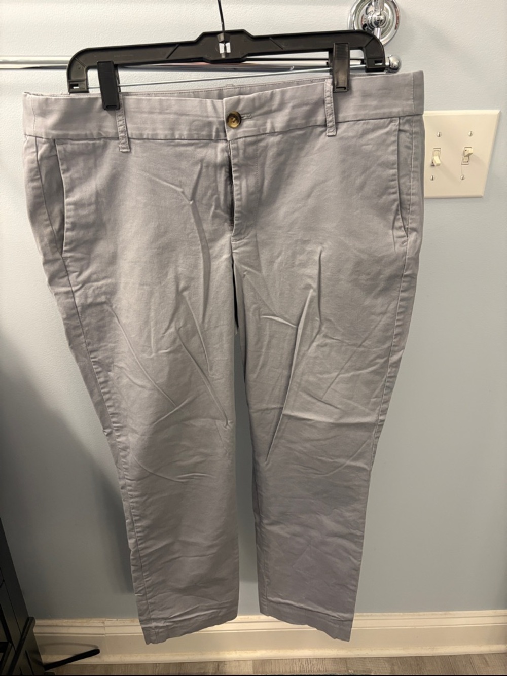 J. Crew Light Gray / Blue Stretch Pants